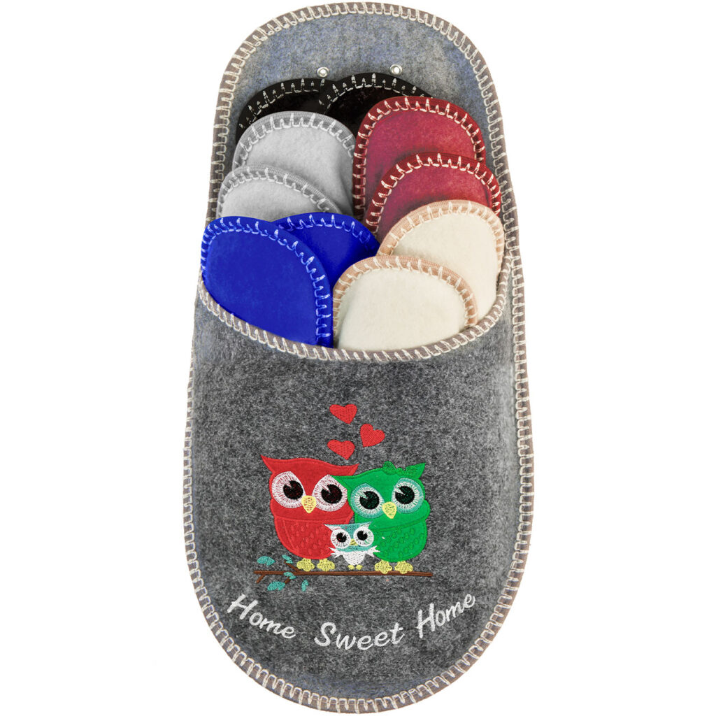 Home Sweet Home – Eulen Gästefinken-Set, 5 Paar