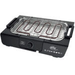 Elektrischer Tischgrill, schwarz, 2000 Watt