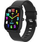 Bluetooth-Smartwatch für Kinder mit Anruffunktion & Herzfrequenzsensor, schwarz