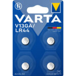 4er-Set LR44/AG13 Alkaline Knopfzellen Batterien