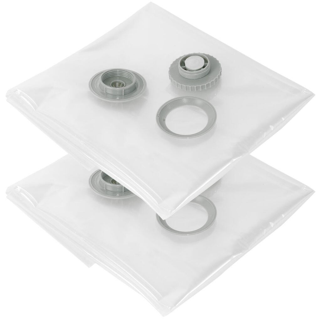 Vakuumbeutel für Kleidung und Bettwäsche, 2 Stück, transparent, 2 Grössen