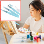 3er-Set Aquarellpinsel mit Wassertank, fein/mittel/breit
