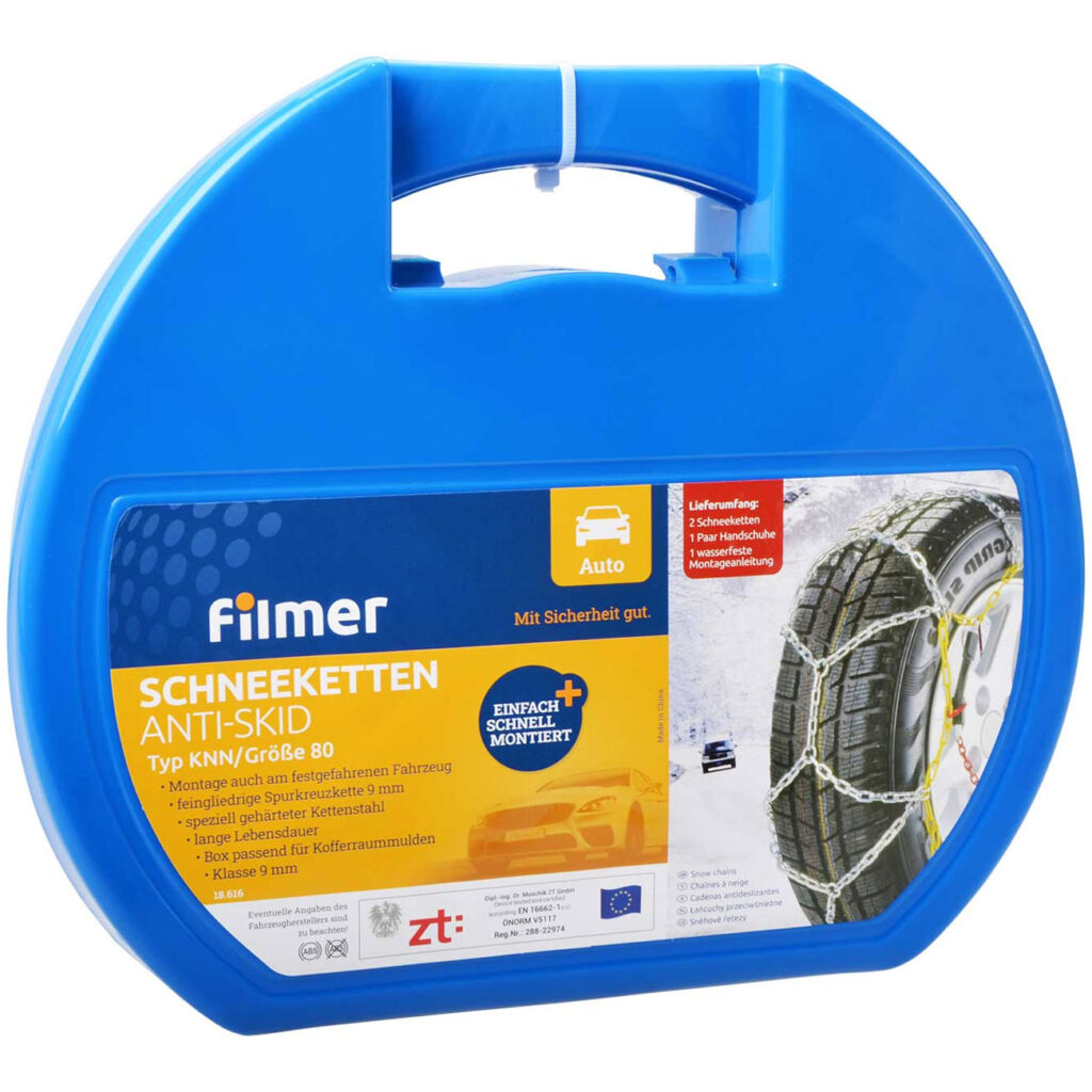 Schneeketten 9mm, 13″-17″, 175-225mm