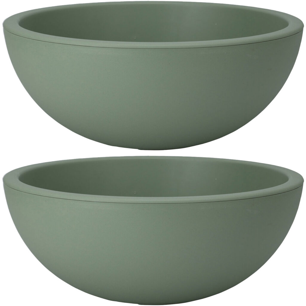2er-Set Pflanzschale grün, Blumentopf, Ø 40 cm