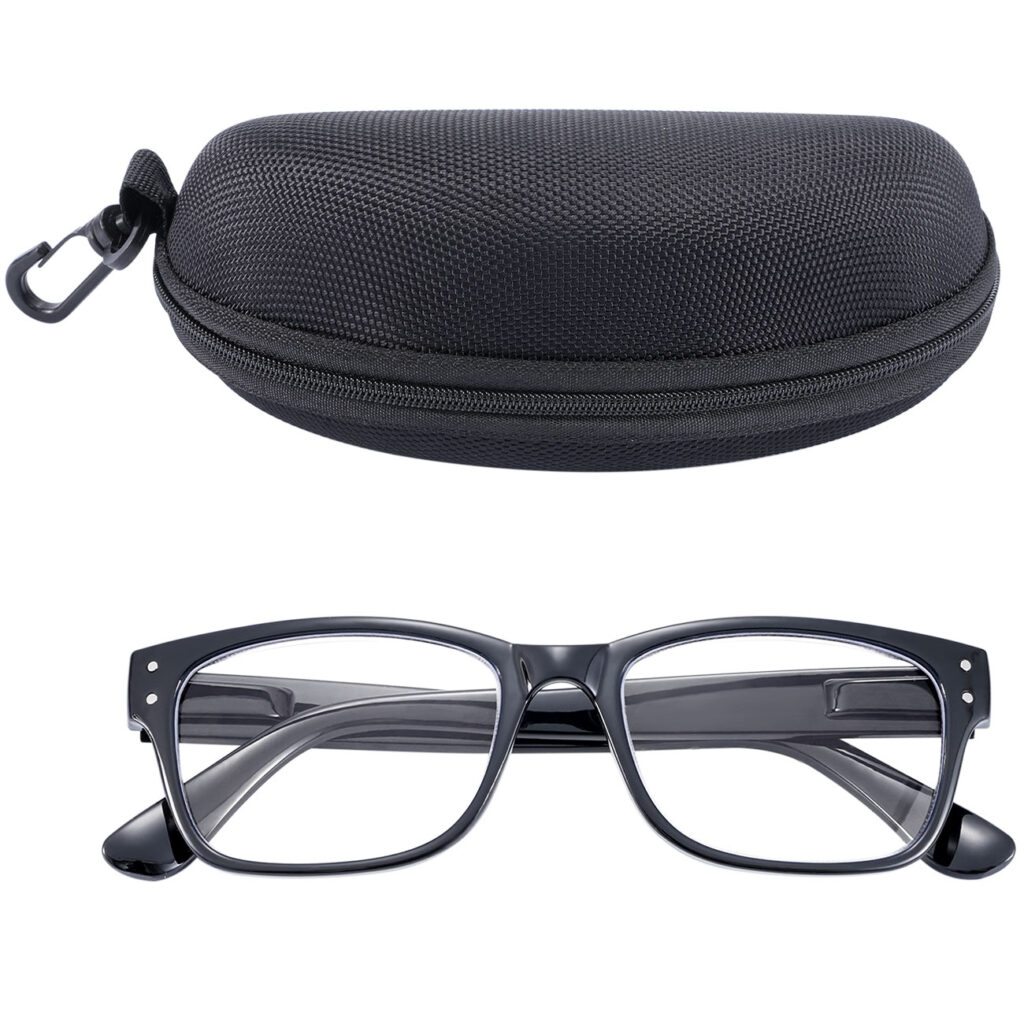 Lesebrille mit Brillenetui, +2,5 Dioptrien
