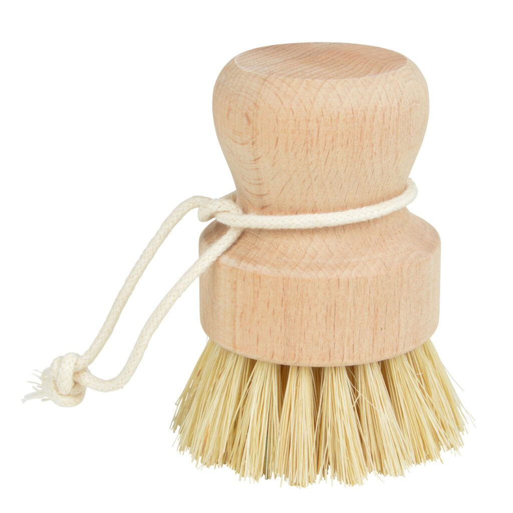 Geschirrbürste aus Holz, Holz-Spülbürste mit stabilen Borsten, 6 x 6 cm Geschirrbürste aus Holz, Holz-Spülbürste mit stabilen Borsten, 6 x 6 cm