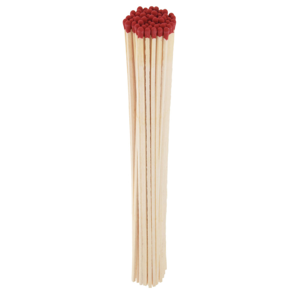 XL Streichhölzer, 60 Stück, Zündhölzer extralang, 27 cm