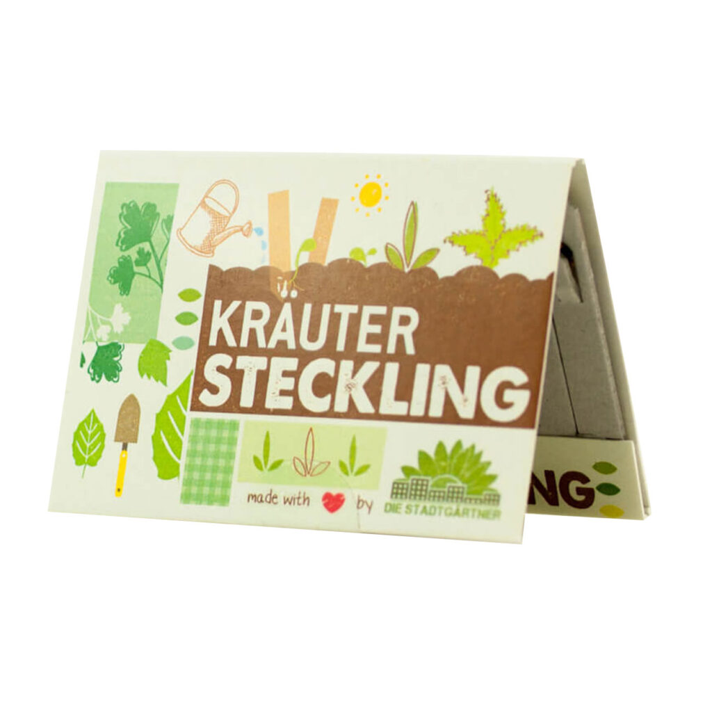 Kräuter Steckling, Karte mit 10 Saatgut Stiften