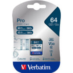 PRO microSDCX-Karte, 64 GB, U3 / UHS-I, bis zu 90 MB/s