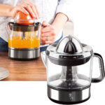 Elektrische Zitruspresse, schwarz-silber, 40W, 700 ml