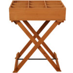 Kräuter- und Anzuchttisch aus Holz, 58 x 38 x 75 cm