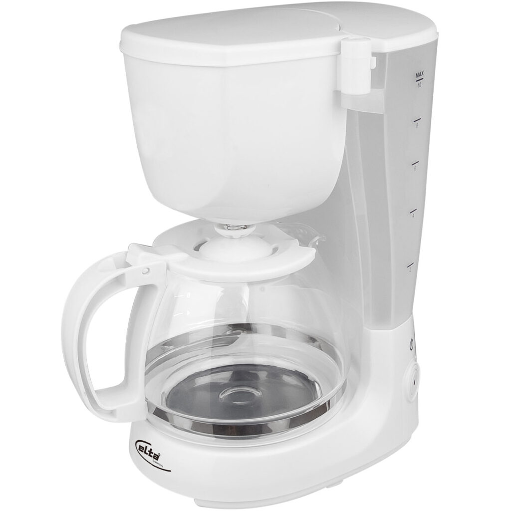 Filter-Kaffeemaschine mit Warmhaltefunktion, weiss, 1,25 l, 750 W