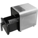 Heissluftfritteuse mit Edelstahl-Drehkorb, 1650 Watt, 8 Liter