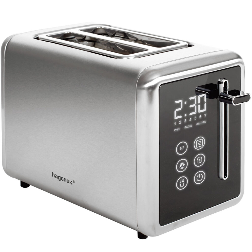 Edelstahl-Toaster, 2-Scheiben & 7 Röststufen, 850 W