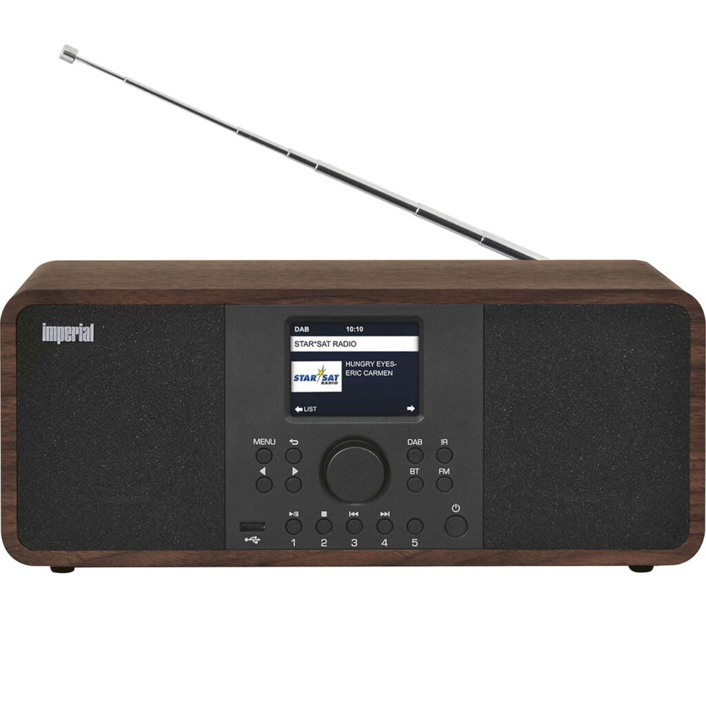Stereo-Hybridradio DAB+ & UKW, in Holzoptik, 2x 15 W