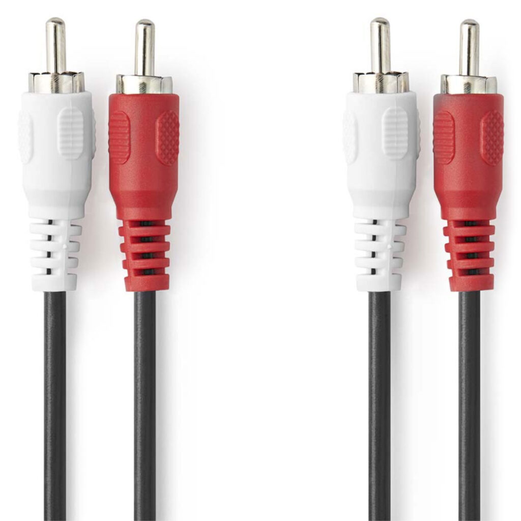 Cinch Stereo-Audiokabel, 1.5m, schwarz Cinch Stereo-Audiokabel, 1.5m, schwarz