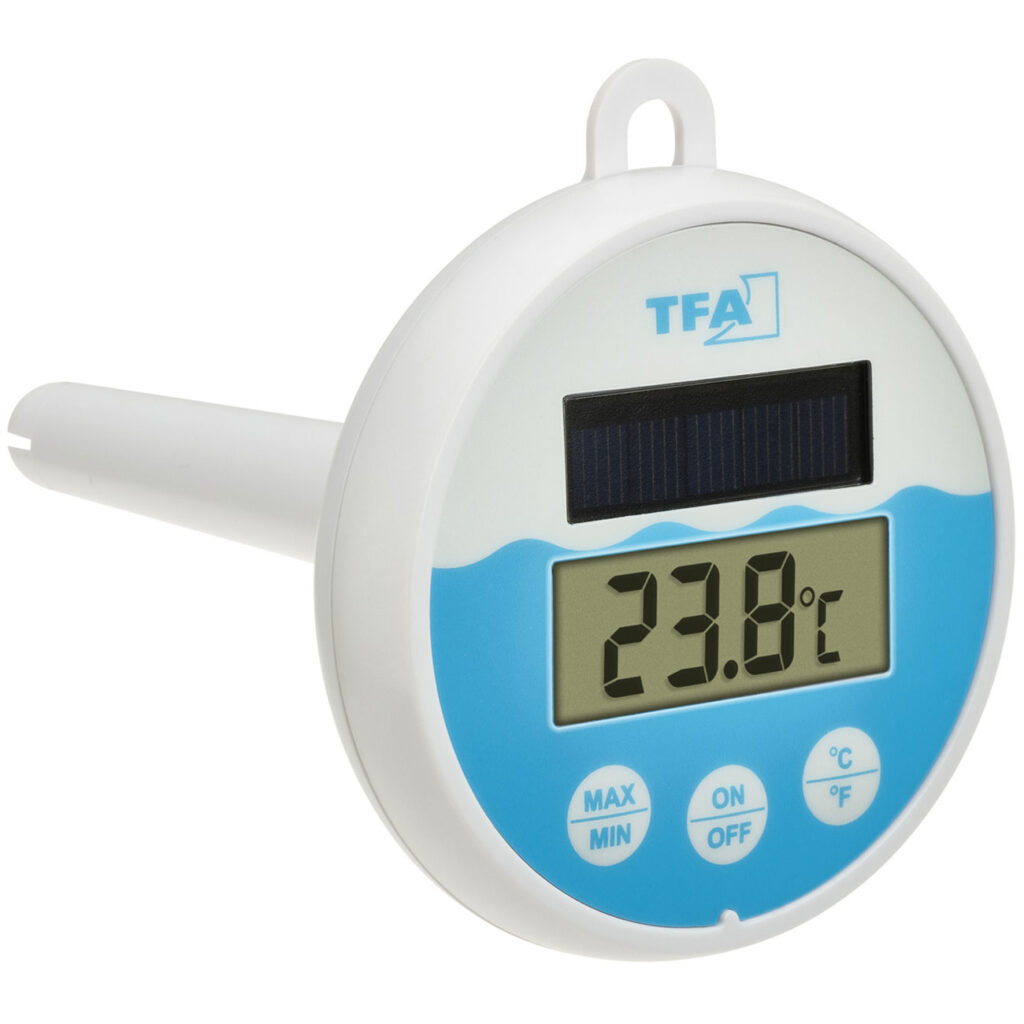 Digitales Solar Teich- & Poolthermometer, Akku