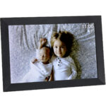 Digitaler Bilderrahmen, schwarzer Rahmen mit App-Steuerung & weltweitem Bild-Upload