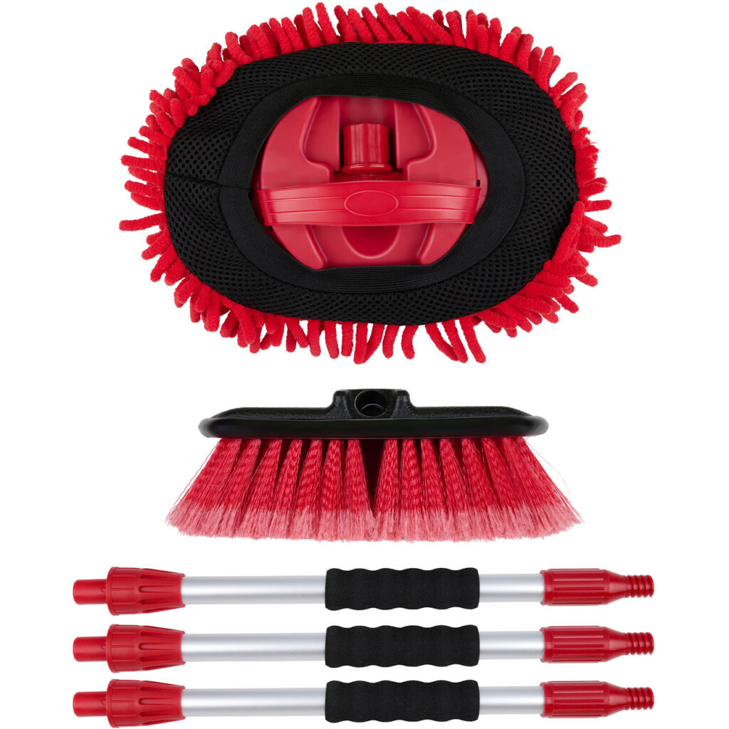 Autowaschbürsten-Set mit Wasseranschluss