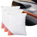 3er-Set Wiederverwendbares Auto-Luftentfeuchter-Kissen, 500g, Granulat für 100ml Wasser