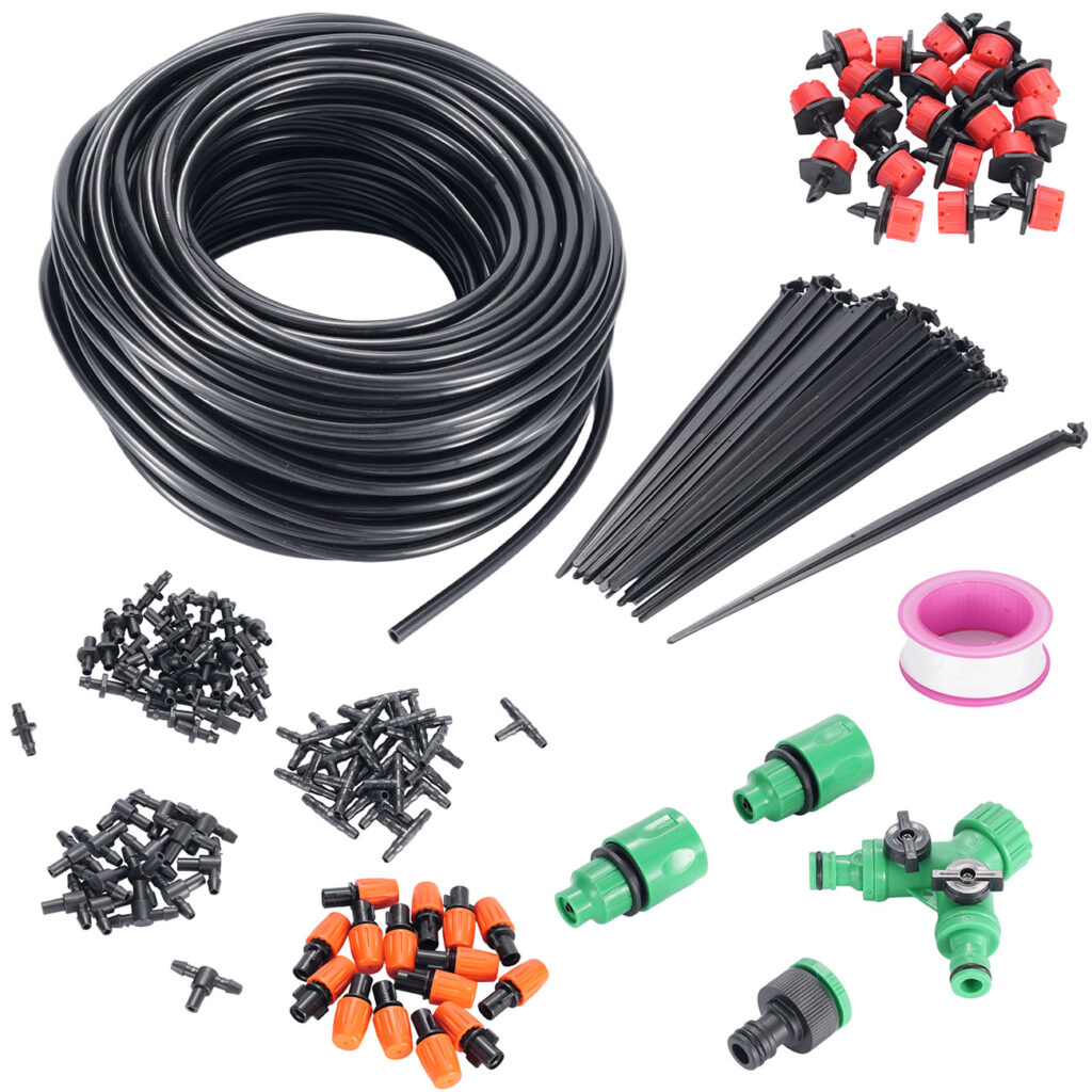 136-tlg Sprinkler Pflanzen Bewässerungs-Set, zuschneidbar, 40m