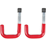 Wandhaken mit Gummierung, 2-tlg, je 40kg, 12 x 8 cm Wandhaken mit Gummierung, 2-tlg, je 40kg, 12 x 8 cm