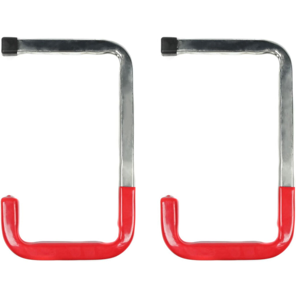 Wandhaken mit Gummierung, 2-tlg, je 45kg, 26 x 15 cm