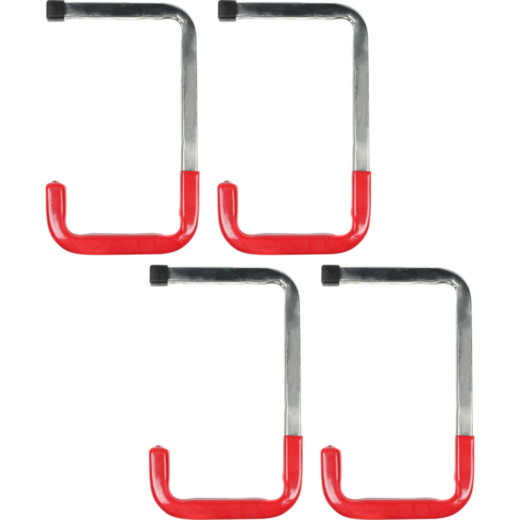 2er-Set Wandhaken mit Gummierung, 2-tlg, je 45kg, 26 x 15 cm