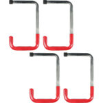 2er-Set Wandhaken mit Gummierung, 2-tlg, je 45kg, 26 x 15 cm