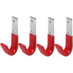 Universalhaken mit Gummierung, 4-tlg, je 35 kg, 8 x 3,5 cm