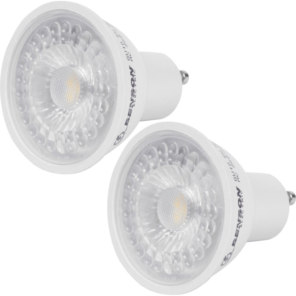 2er-Set LED-Reflektorlampe, GU10, 400 lm, 5 W, 3000 K, warmweiss