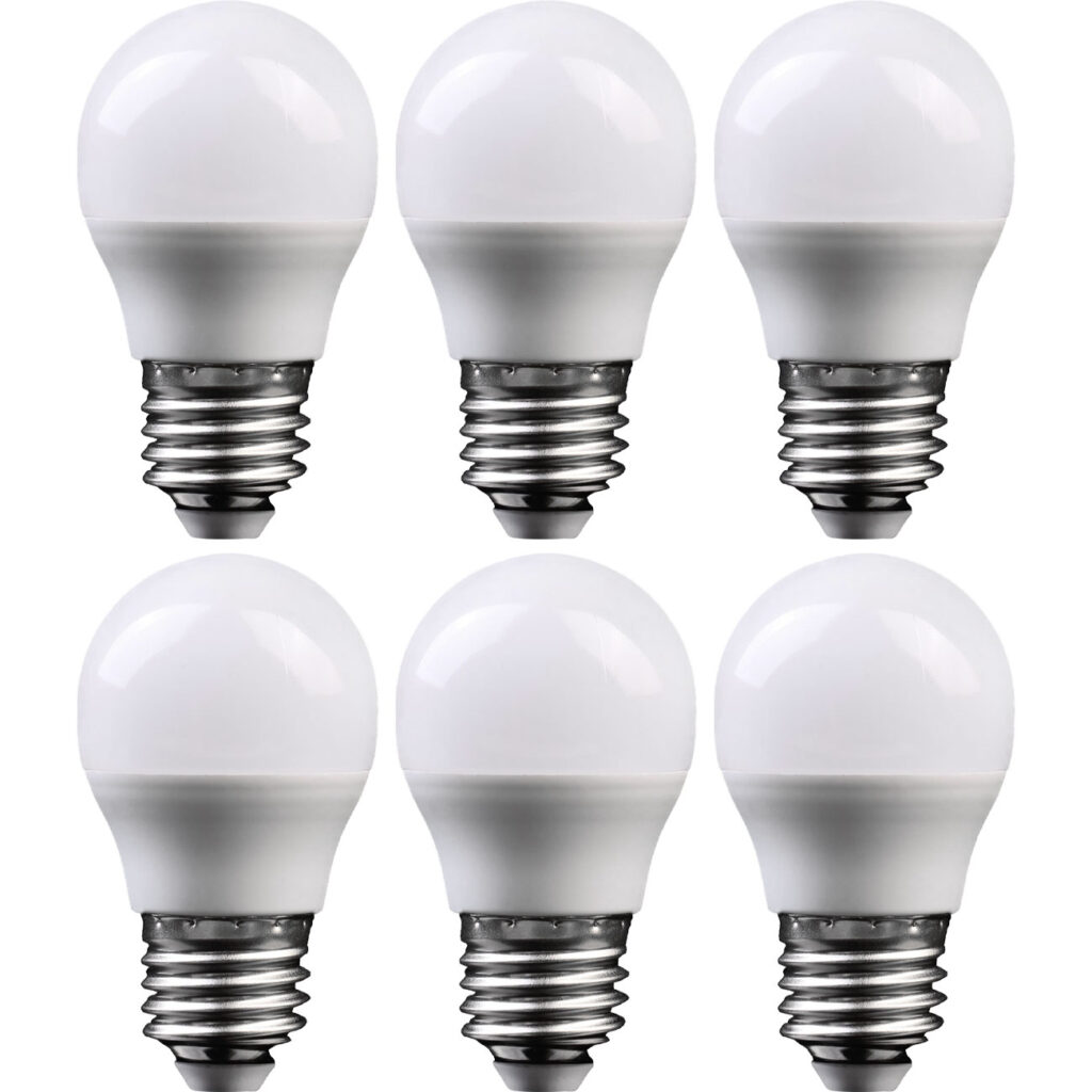 6er-Set LED-Tropfenlampe, G45, E27, 240 lm, 3 W, 3000 K, warmweiss