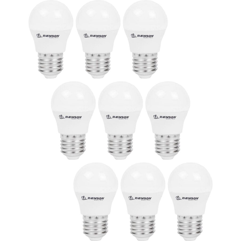 9er-Set LED-Tropfenlampe, G45, E27, 400 lm, 5 W, 3000 K, warmweiss