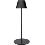 Höhenverstellbare LED-Stehlampe, dimmbar, schwarz, 50 /90/130 cm
