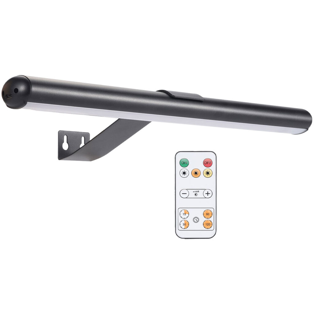 Wandleuchte mit Fernbedienung & Touch Schalter, USB- & Akkubetrieb, dimmbar Wandleuchte mit Fernbedienung & Touch Schalter, USB- & Akkubetrieb, dimmbar