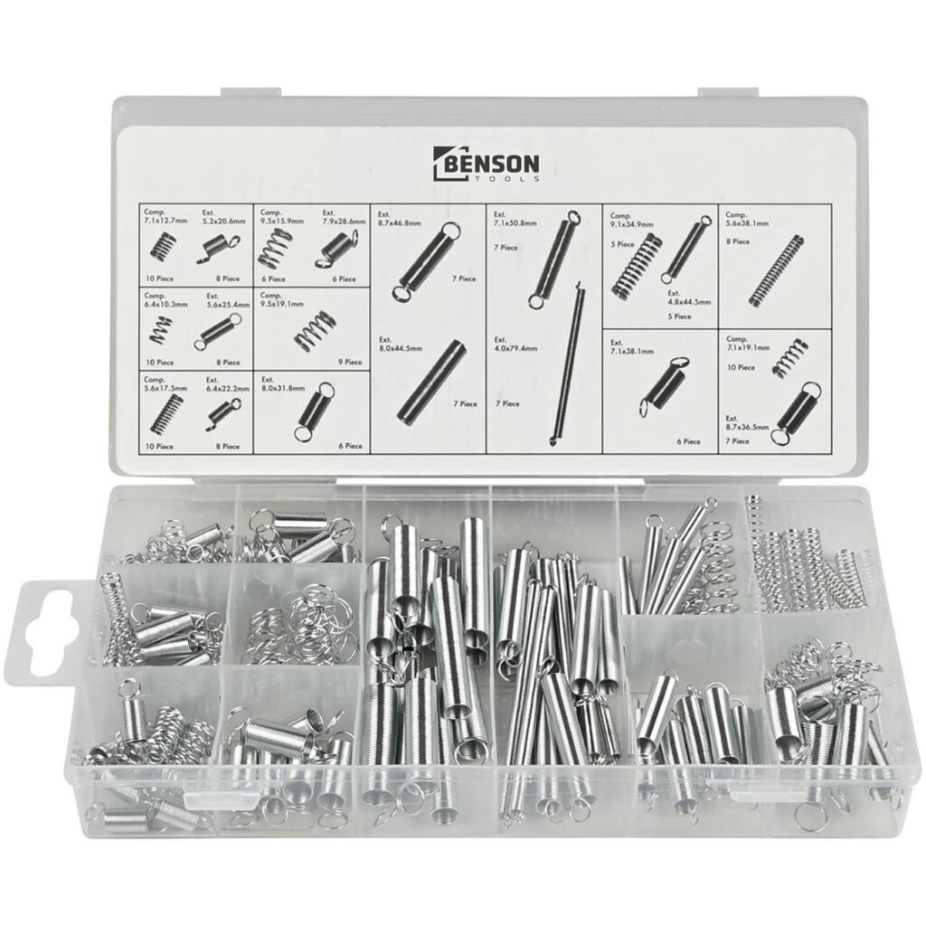 Zug- und Druckfedern Sortiment, 150 tlg. Zug- und Druckfedern Sortiment, 150 tlg.