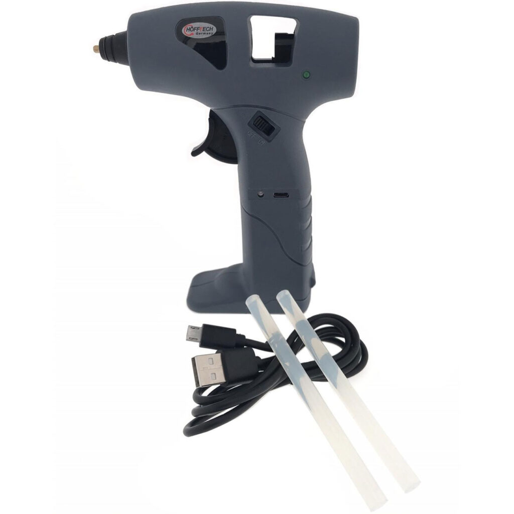 Akku-Heissklebepistole inkl 2 Klebestiften, Ø 7 mm, 17W