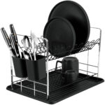 Geschirrständer, matt-schwarz