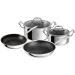 Premium Kochgeschirr-Set, 6-tlg. silber