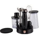 Stabmixer-Set, 800W, schwarz-roségold