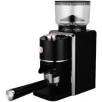 Elektrische Kaffeemühle, schwarz-roségold, 230g, 35 Mahlstufen