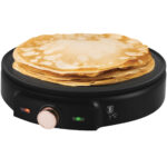 Elektrischer Crêpes-Maker, schwarz-roségold, Ø 30 cm