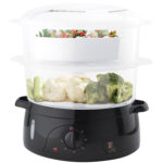 Elektrischer Dampfgarer, 6L, 800W, schwarz-roségold