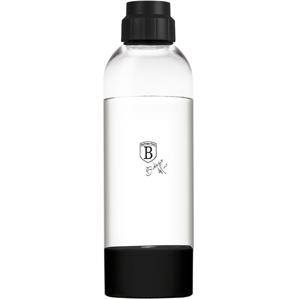 Wassersprudler-Flasche, 1L, schwarz