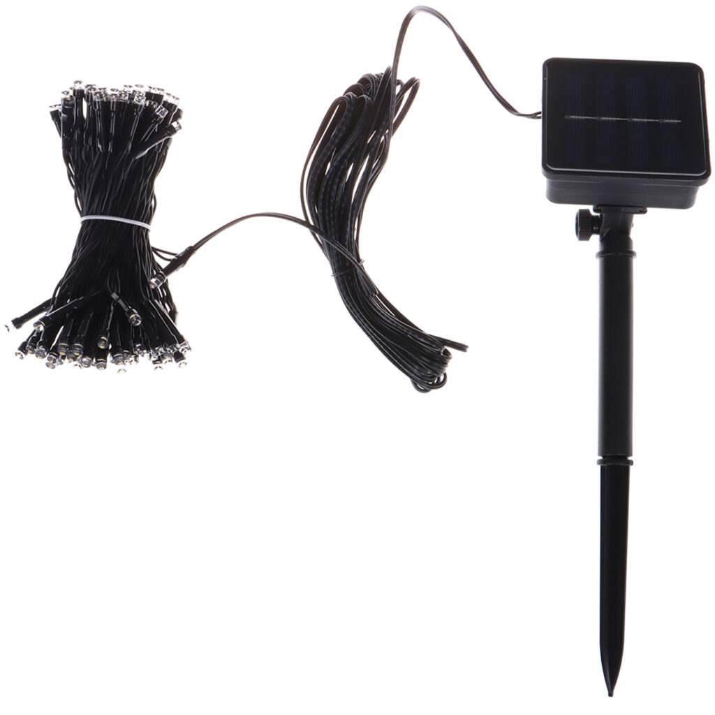 Solar-Lichterkette, 100 warm-weisse LEDs, ca. 12,5 m Solar-Lichterkette, 100 warm-weisse LEDs, ca. 12,5 m