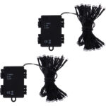 2er-Set Lichterkette multicolor, ca. 2,9m, für Innen und Aussen, 40 LEDs, Batterie, Timer