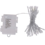 LED Lichterkette warm-weiss, ca. 1,7 m, 8 Leuchtmodi und Timer, Batterie, IP44