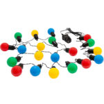 4-farbige LED-Lichterkette mit 20 Glühbirnen, ca. 4 m, IP44