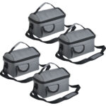 4er-Set Faltbare Mini-Kühltasche wasserdicht und auslaufsicher, 6 l