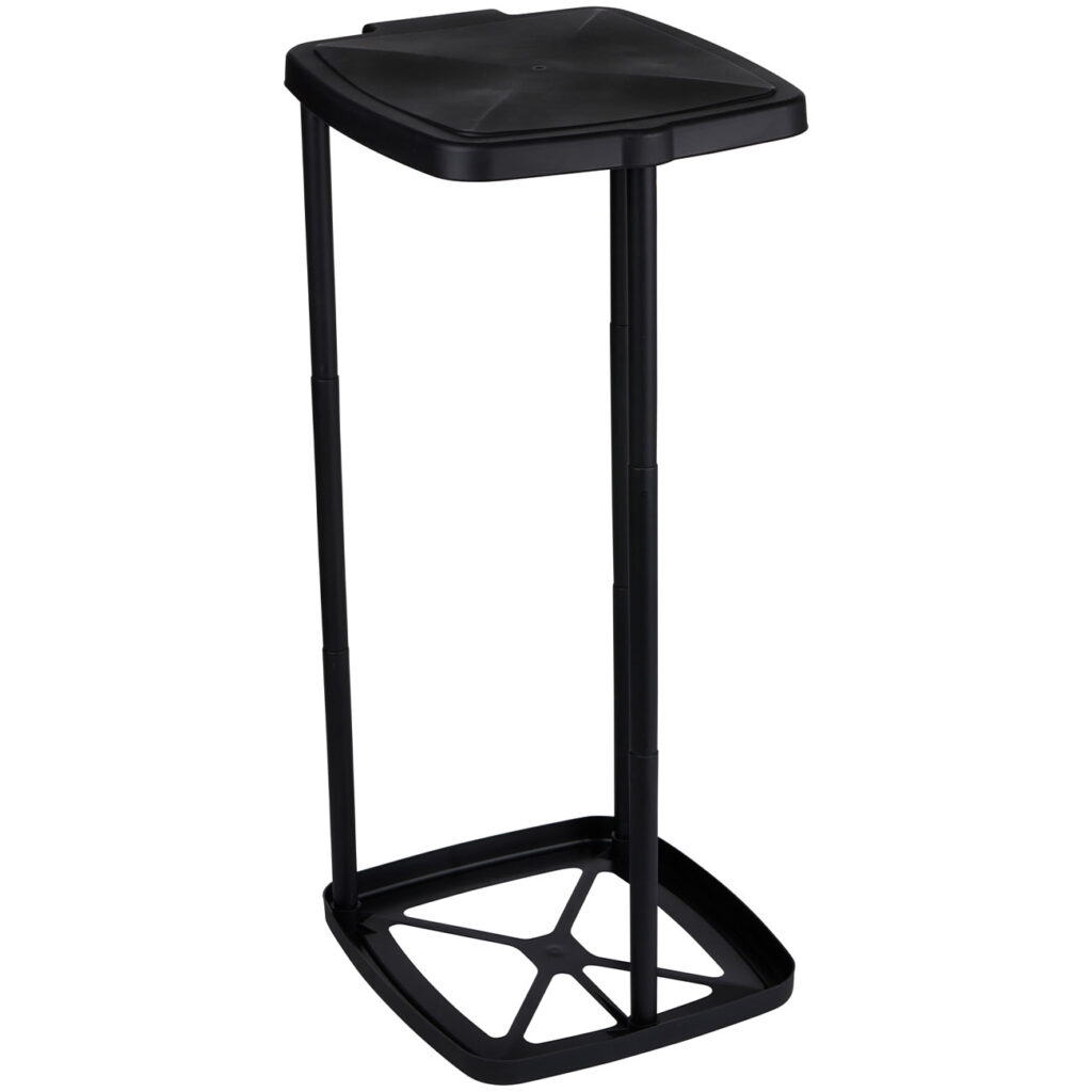 Müllbeutelständer mit Deckel, schwarz Müllbeutelständer mit Deckel, schwarz